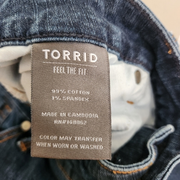 Torrid 'Boyfriend Straight' Jeans, sz 22 - Picture 4 of 6